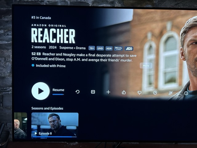 Amazon Prime Video'da Reacher.