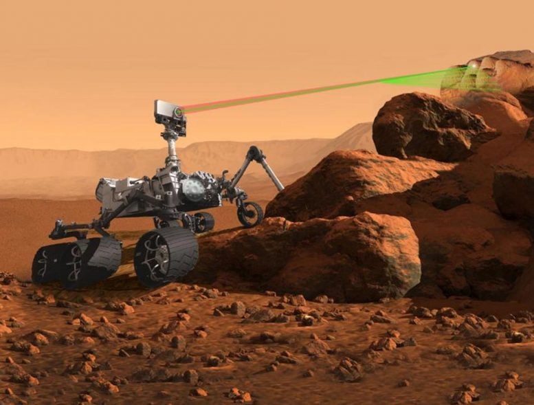 Mars 2020 SuperCam Lazer Zapping