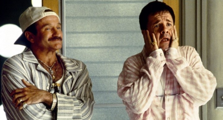 Robin Williams ve Nathan Lane "Kuş Kafesi"nde.