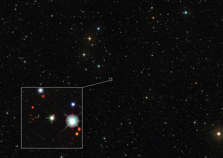 Quasar J0529-4351 Geniş Alan