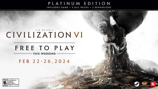 Civilization 6 Platinum Edition ücretsiz hafta sonu - Firaxis, 22-26 Şubat 2024 için ücretsiz oynanma dönemini duyurdu.