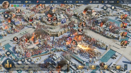 Age of Empires Mobile, klasik PC strateji oyununu telefonlara getiriyor - Yeni oyunun oynanışının ekran görüntüsü.