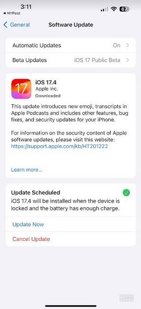 Apple, iOS 17.4 Sürüm Adayını yayınladı - Apple, iOS 17.4 Sürüm Adayını yayınladı;  son sürümün gelecek hafta bekleniyor