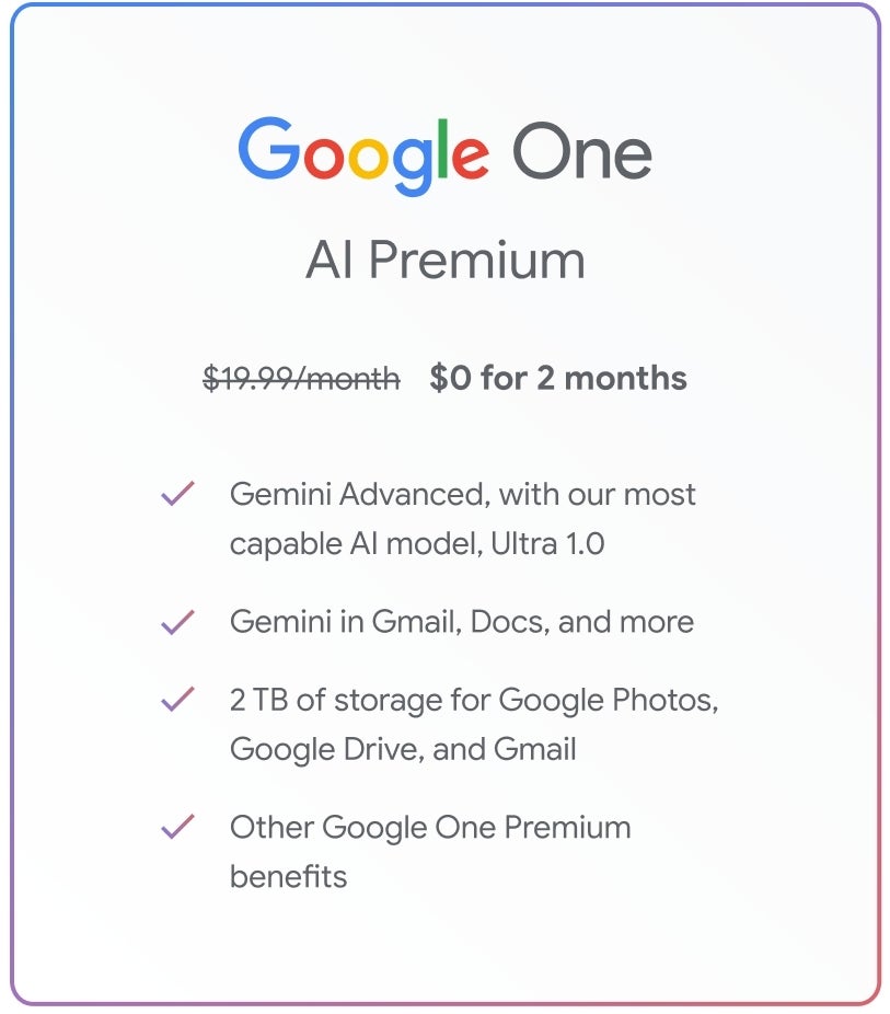 Gemini, Gmail ve Workspace uygulamalarına (eski adıyla Duet AI) Google One AI Premium planıyla geliyor