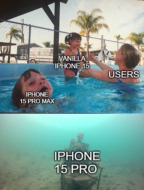 Günün Meme'si: Herkes vanilyalı iPhone 15'i sever (ancak iPhone 15 Pro neşe uyandırmaz)