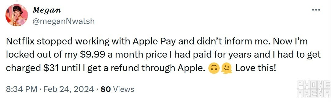 Netflix, büyükbabası olan abonelerine artık hizmetlerinin bedelini Apple üzerinden ödeyemeyeceklerini söylemeye başladı - Netflix, büyükbabası olan abonelerini Apple'a ödeme yapmayı bırakmaya zorlamaya başladı