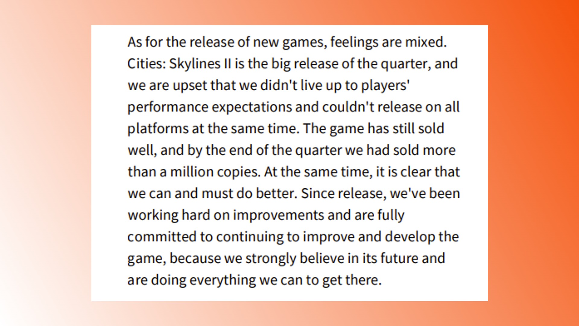 Cities Skylines 2 Paradox açıklaması: Strateji oyunu ve Cities Skylines 2 yayıncısı Paradox'tan bir açıklama