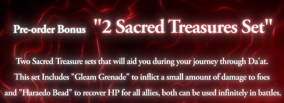 Shin Megami Tensei V: Vengeance - 2 Sacred Treasure Sets için Ön Sipariş Bonusu