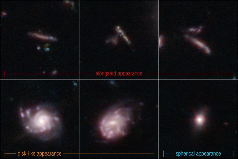 Webb'in CEERS Araştırmasında Uzak Galaksiler için 3 Boyutlu Sınıflandırmalar