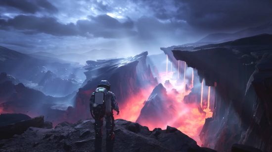 Alters'ın çıkış tarihi: Jan bir uçurumun kenarında durup aşağıdaki lavlara bakıyor.