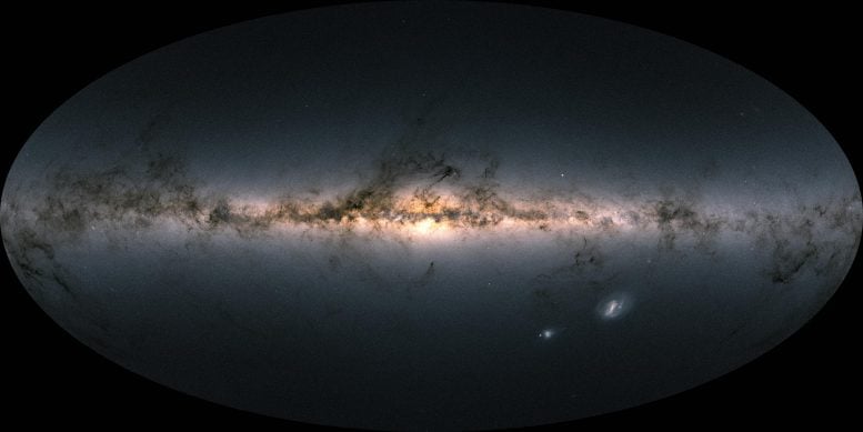 Gaia'nın İlk Veri Sürümü 3'ten Gökyüzünün Rengi