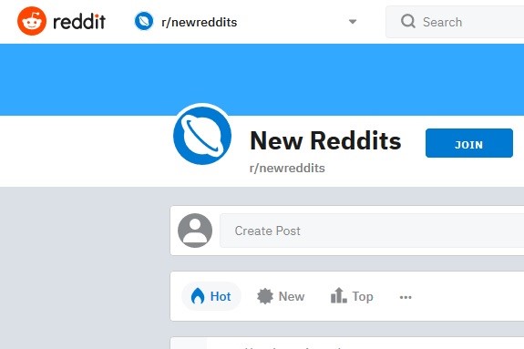 New Reddit'in alt düzenlemesinin ekran görüntüsü
