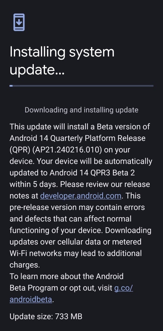 Android 14 QPR3 Beta 2 artık Pixel cihazlar için hata düzeltmeleriyle sunuluyor