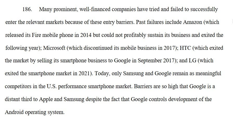 DOJ, Apple'a karşı bazı çılgın iddialarda bulunuyor - DOJ, iPhone'un Amazon Fire Phone fiyaskosuna neden olduğuna dair saçma iddialarda bulunuyor