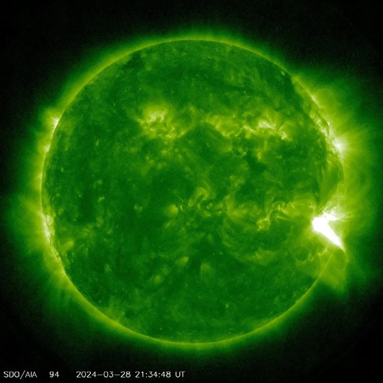 Güneş Yoğun X1.1 Parlaması Yayıyor