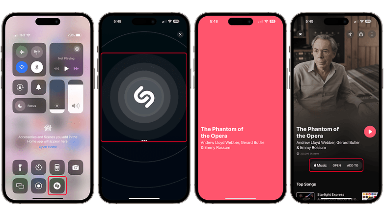 Ekran görüntüleri: Shazam ile yeni şarkıları tanımlayın
