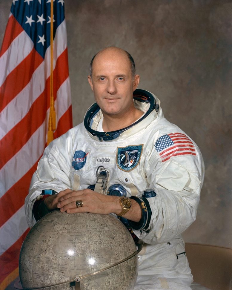 NASA Astronot Thomas Stafford Portresi