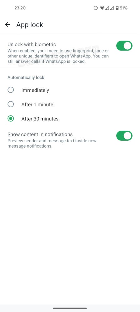 WhatsApp, Android kullanıcıları için daha fazla kimlik doğrulama seçeneği eklemeye çalışıyor