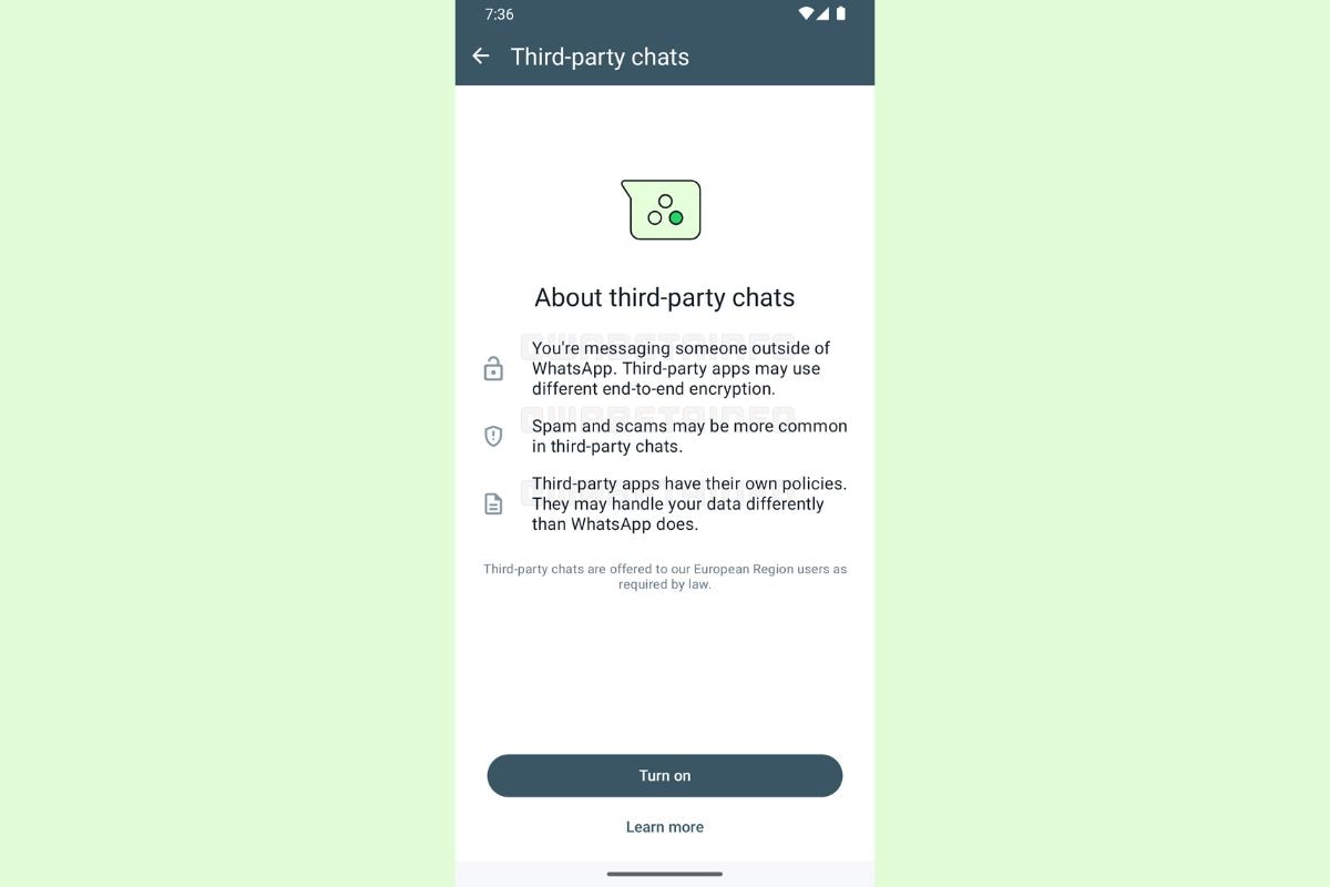 whatsapp üçüncü taraf sohbeti