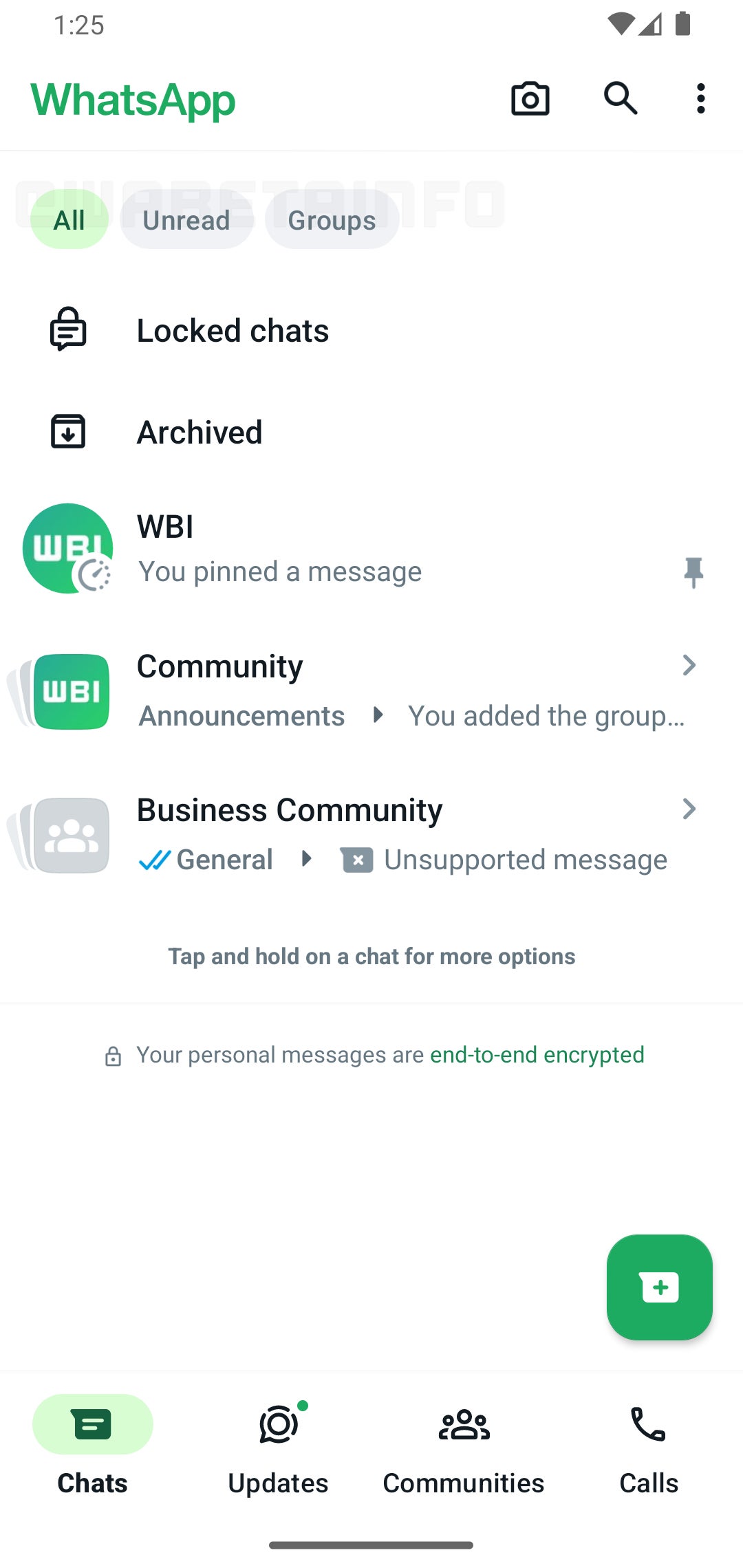 En son beta sürümündeki sohbet filtreleri özelliği (Image Credit–WABetaInfo) - WhatsApp, kaosunuzu düzenlemenize yardımcı olmak için uzun süredir kayıp olan sohbet filtreleri özelliğini test etmeye yeniden başlıyor