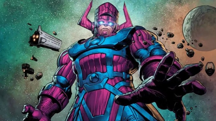 Galactus, Marvel Comics'ten alınan bir görüntüde büyük görünüyor.
