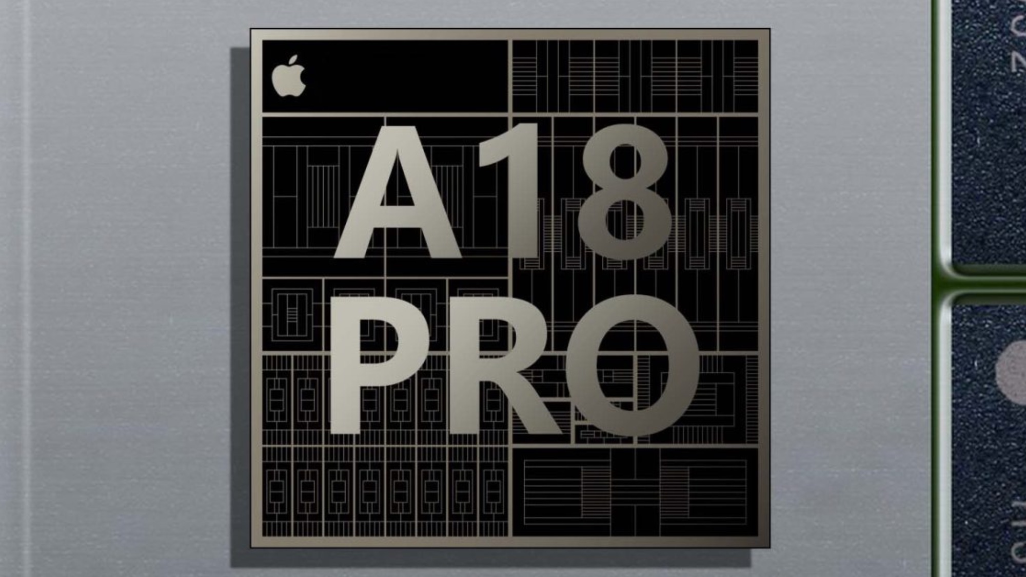 Apple A18 Pro çipinin render görüntüsü