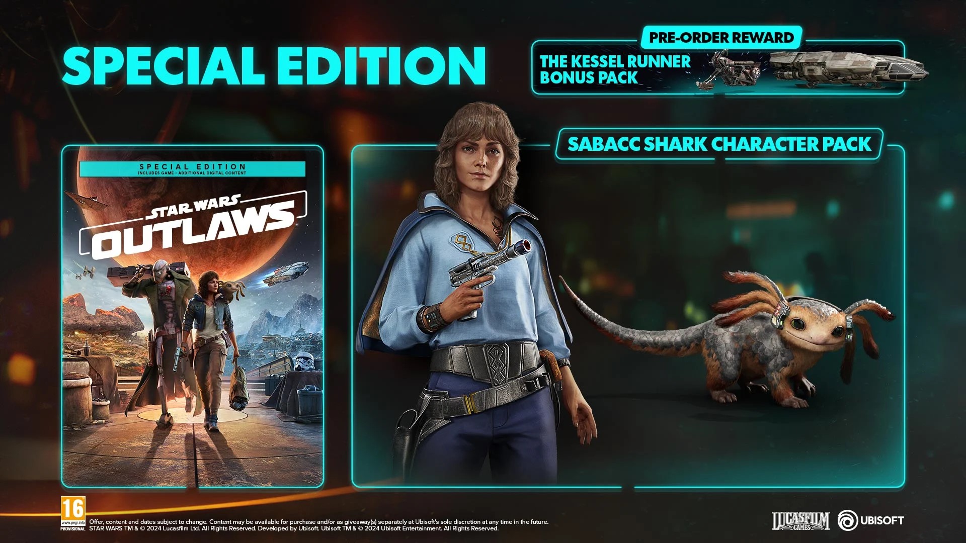 Özel Sürüm Star Wars Outlaw ön siparişinin bonusları