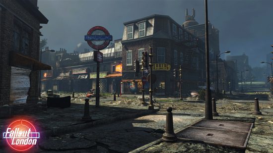 Fallout London - Bu kapsamlı mod projesinde Camden sokaklarının ekran görüntüsü.