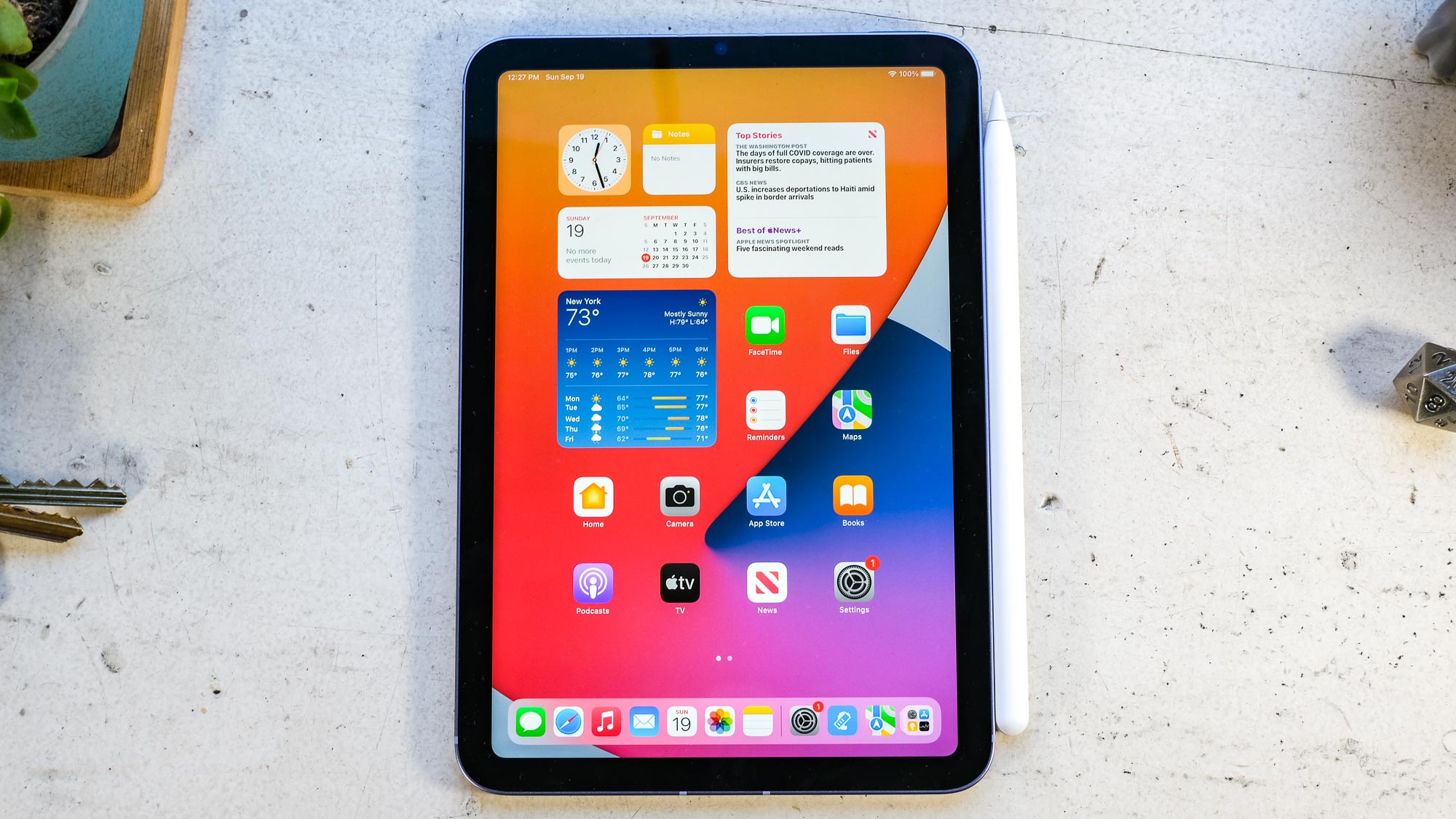 Widget'larla ana ekrana açılan iPad mini 2021