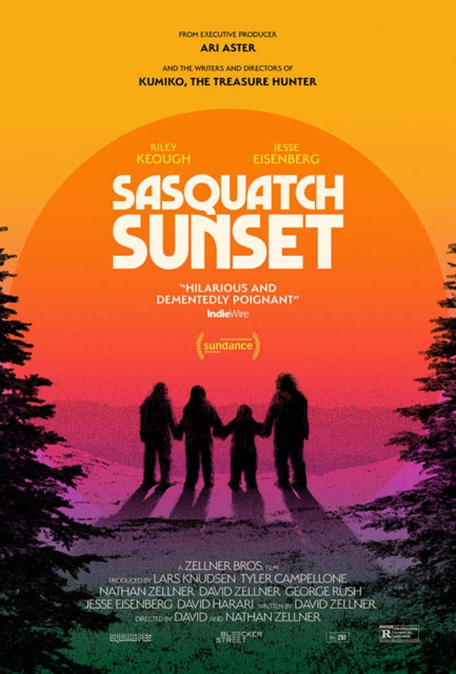 Bu Özel Klipte Sasquatch Sunset'in Sevimli Tuhaf Koca Ayak Ailesiyle Tanışın başlıklı makale için resim