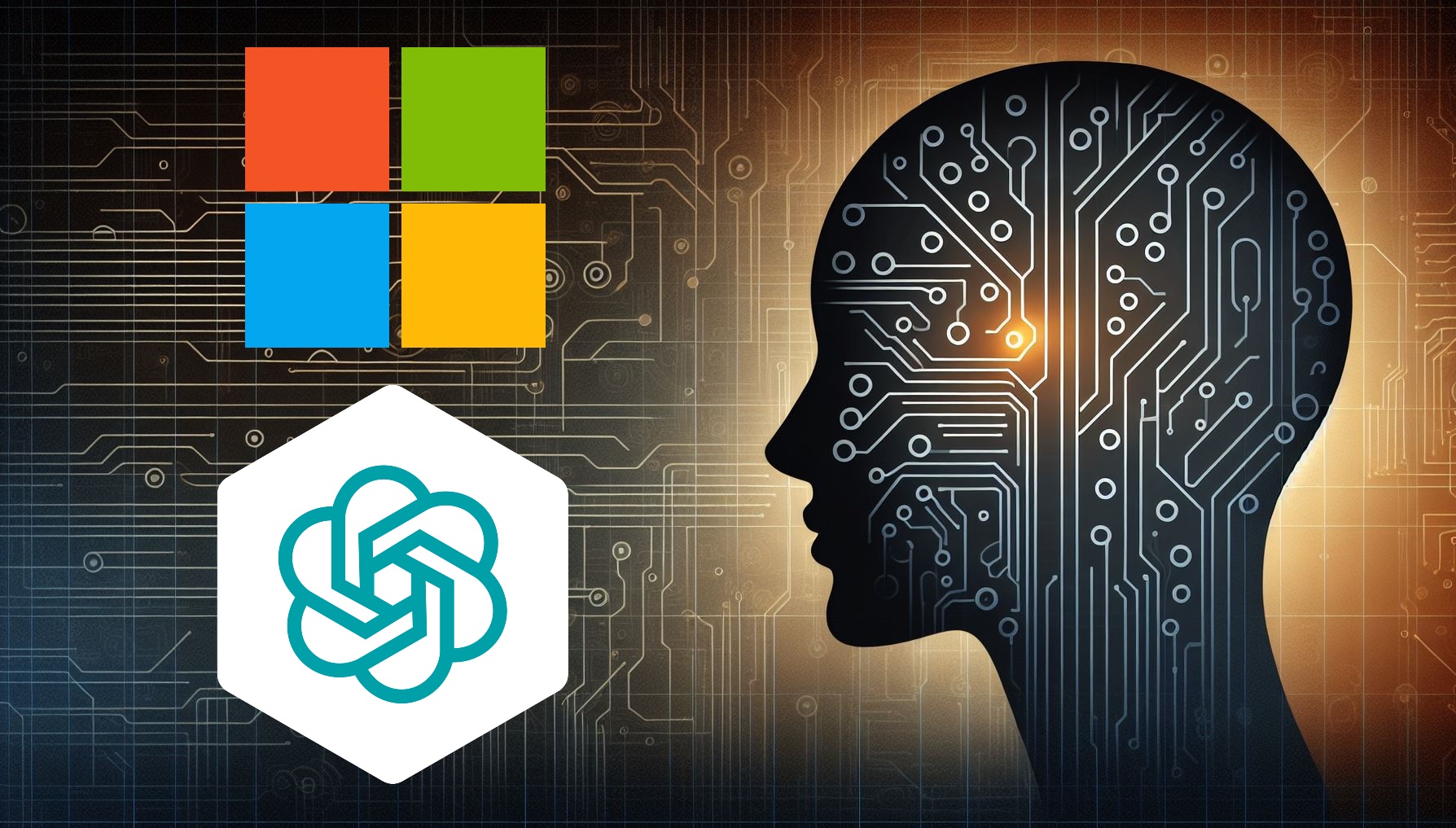 Microsoft ve OpenAI logoları