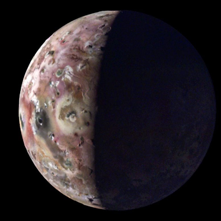 Juno Jüpiter Ayı Io Güney Kutup Bölgesi