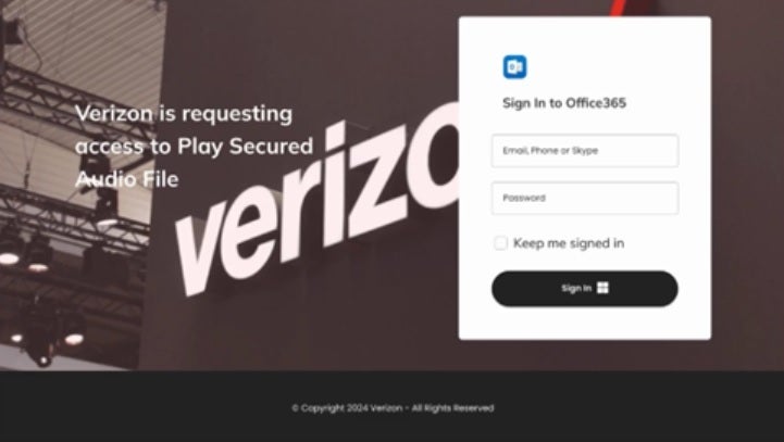 Sahte e-postadaki bağlantıya tıkladığınızda, e-posta adresinizi ve şifrenizi isteyen sahte bir Verizon sayfasına yönlendirileceksiniz - Kimlik avı kampanyası paralarını çalmayı amaçladığından Verizon müşterilerinin kırmızı alarmda olmaları gerekir