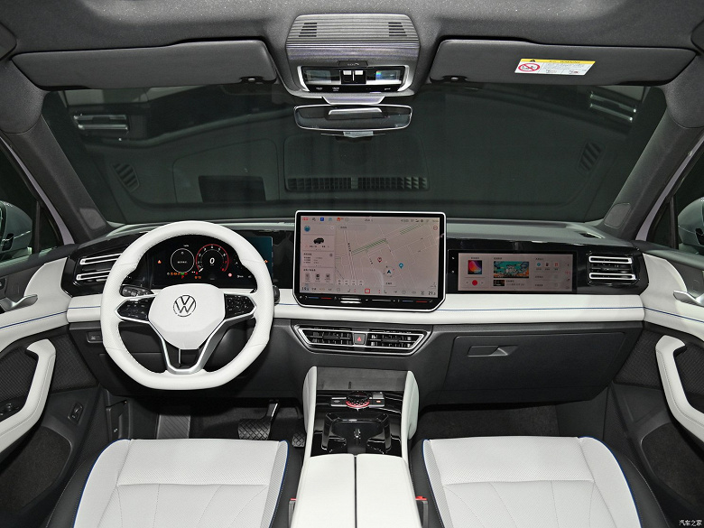 Kenara çekil Monjaro.  Tamamen yeni 2024 Volkswagen Tiguan L tanıtıldı ve artık ön tarafında üç ekran var