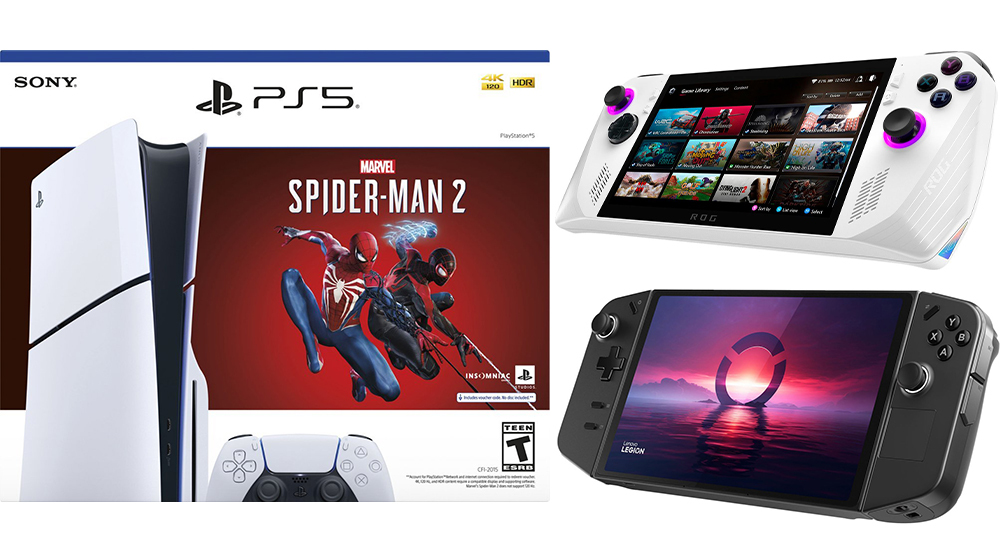 PS5 Slim + Marvel's Spider-Man 2 paketi, Asus ROG Ally, Lenovo Legion Go