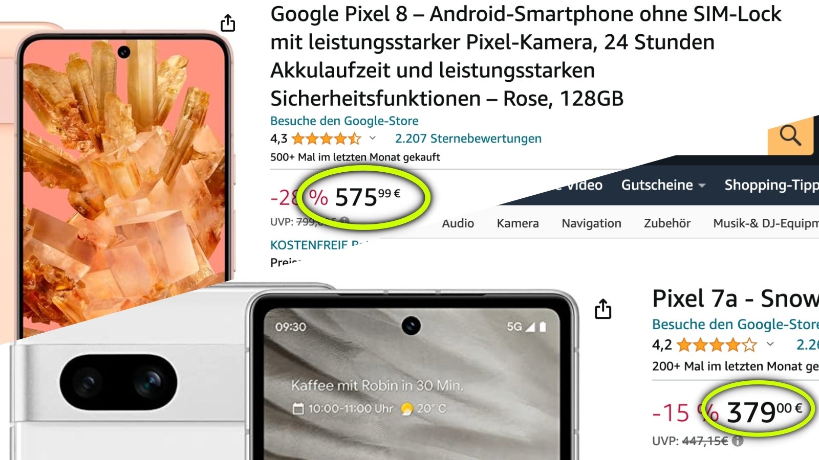Avrupa'da 700 € değerindeki Motorola Edge 50 Pro, Pixel 8'in yanında pahalı görünüyor, Pixel 7a ise neredeyse yarı fiyatına (indirimde).  - Motorola'nın süper telefonunun maliyeti Hindistan'da 350 Avro, AB'de ise 700 Avro: Basit ekonomi mi, yoksa zenginleri vergilendirmek mi?