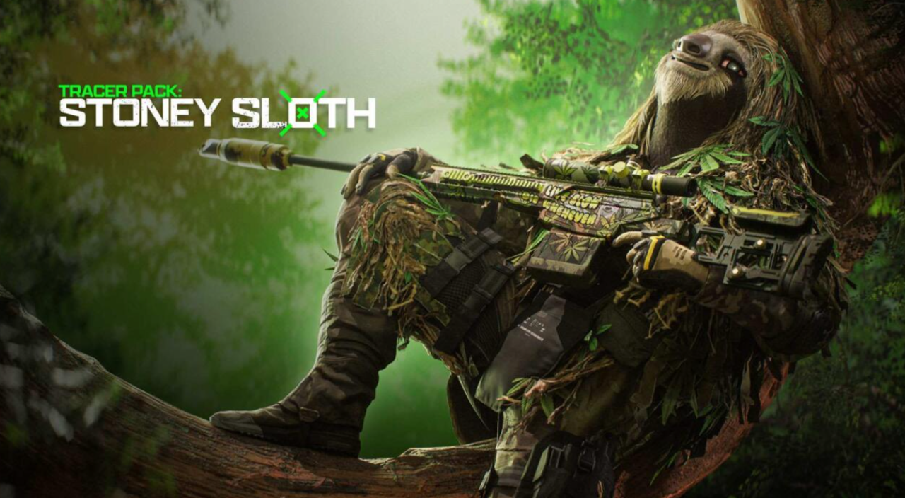 Stoney Sloth, Call of Duty için yeni bir 4/20 temalı DLC paketi