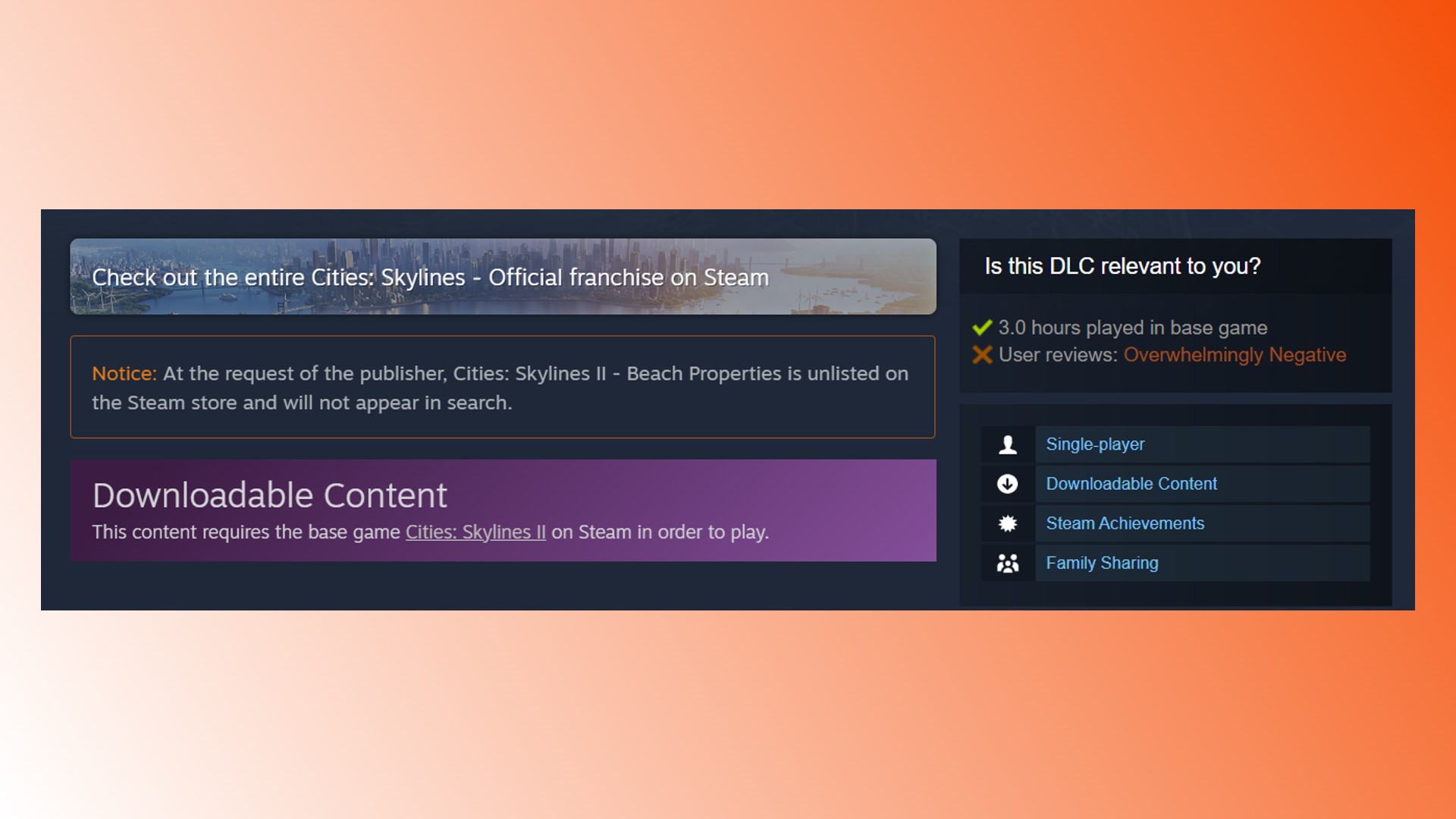 Cities Skylines 2 DLC’si, geliştiricinin geri ödemeleri özetlemesi nedeniyle Steam’den çekildi