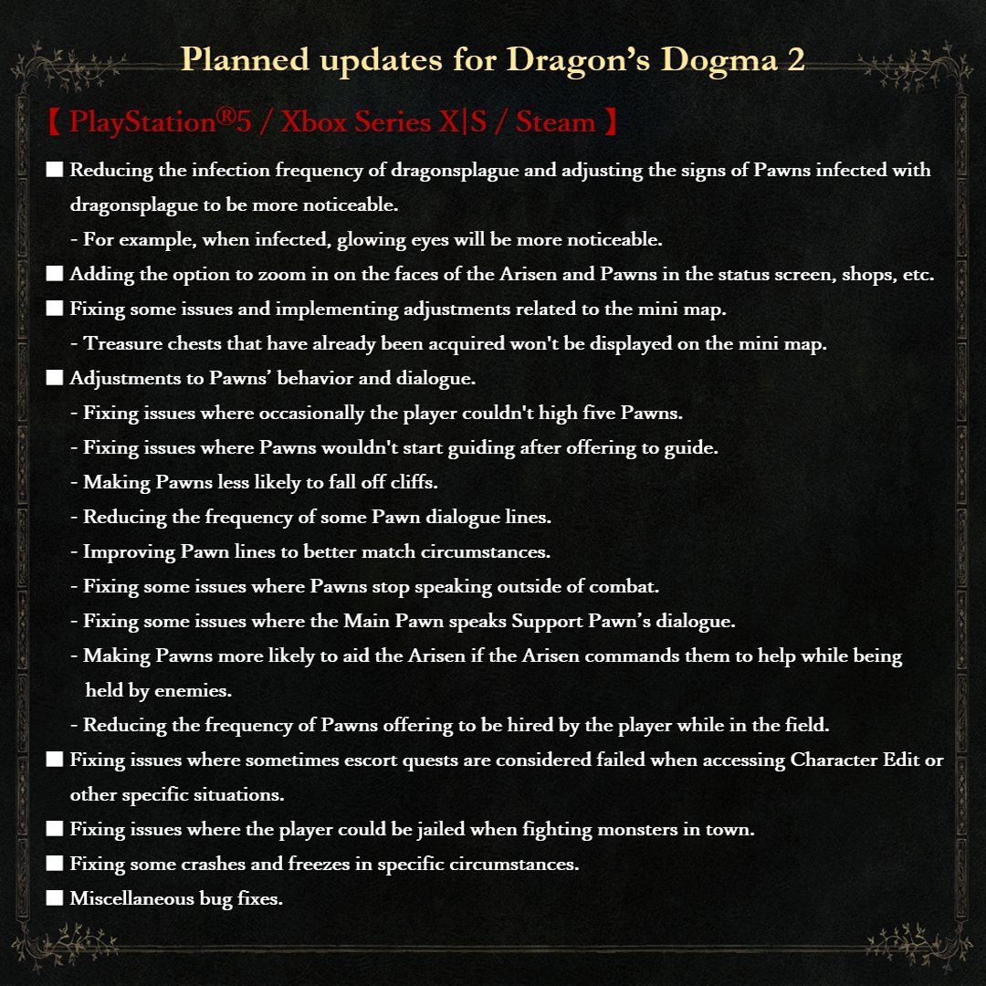Dragon’s Dogma 2 Güncellemesi Dragonsplague’ı Daha Az Sinir bozucu Hale Getirecek