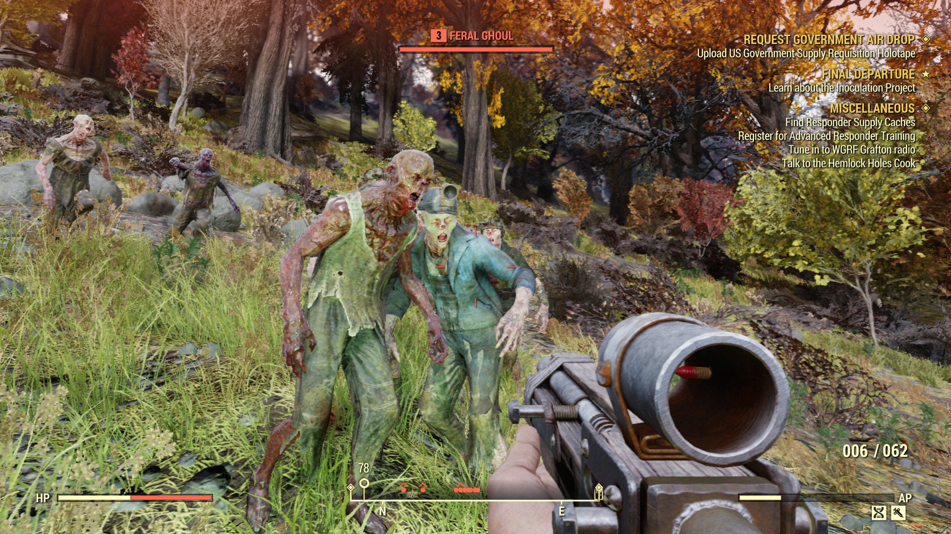 Fallout 76'daki Vahşi Ghoul'lar
