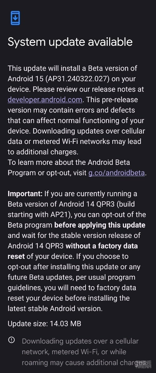 Google, Pixel cihazlar için ek hata düzeltmeleri içeren Android 15 Beta 1.2'yi yayınladı