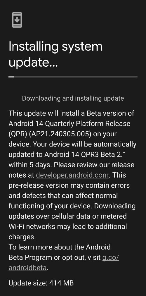 Google, birkaç Pixel hata düzeltmesiyle Android 14 QPR3 Beta 2.1'i kullanıma sunuyor