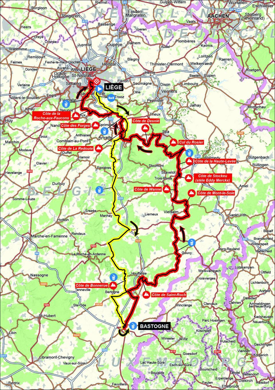 Liège – Bastogne – Liège rotası 2024