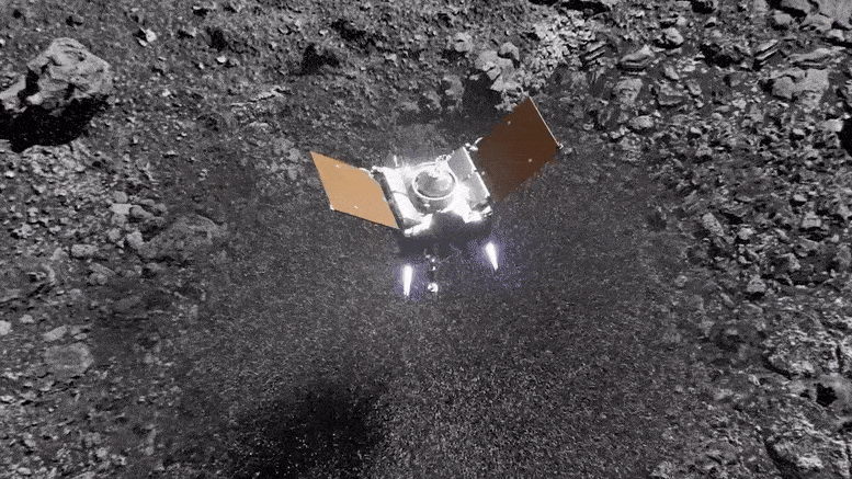 OSIRIS REx Uzay Aracı Bennu Yüzeyinden Ayrılıyor