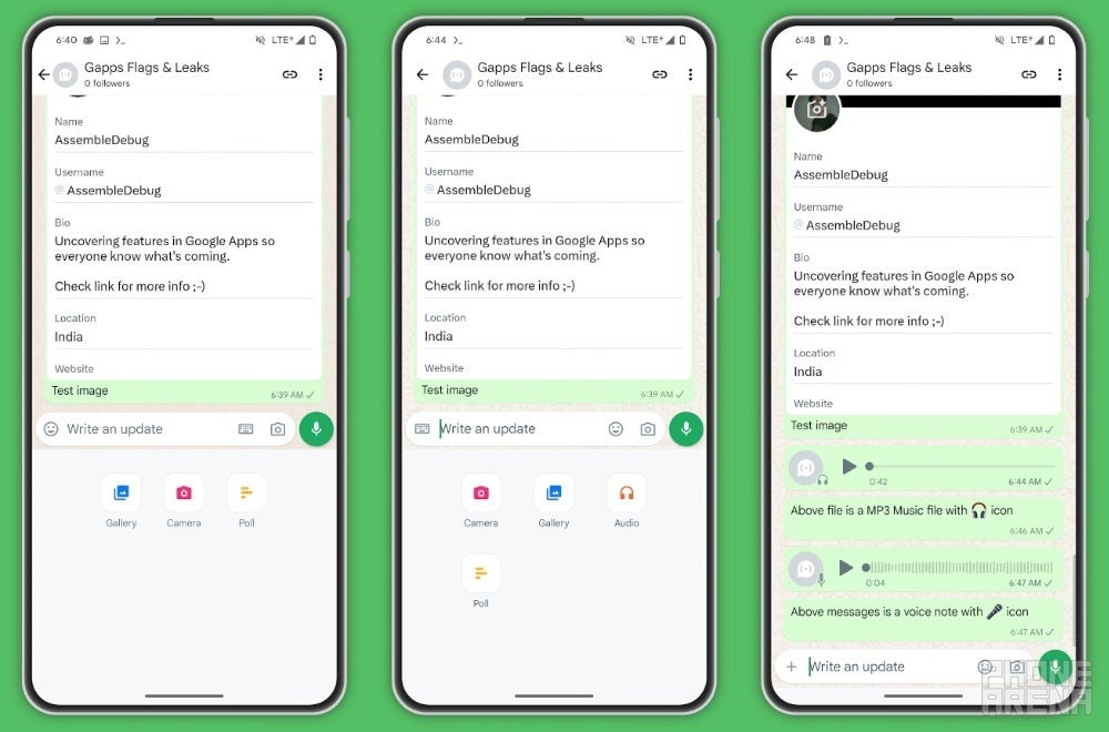 WhatsApp, Kanallara ses dosyası ekleri için destek ekliyor olabilir