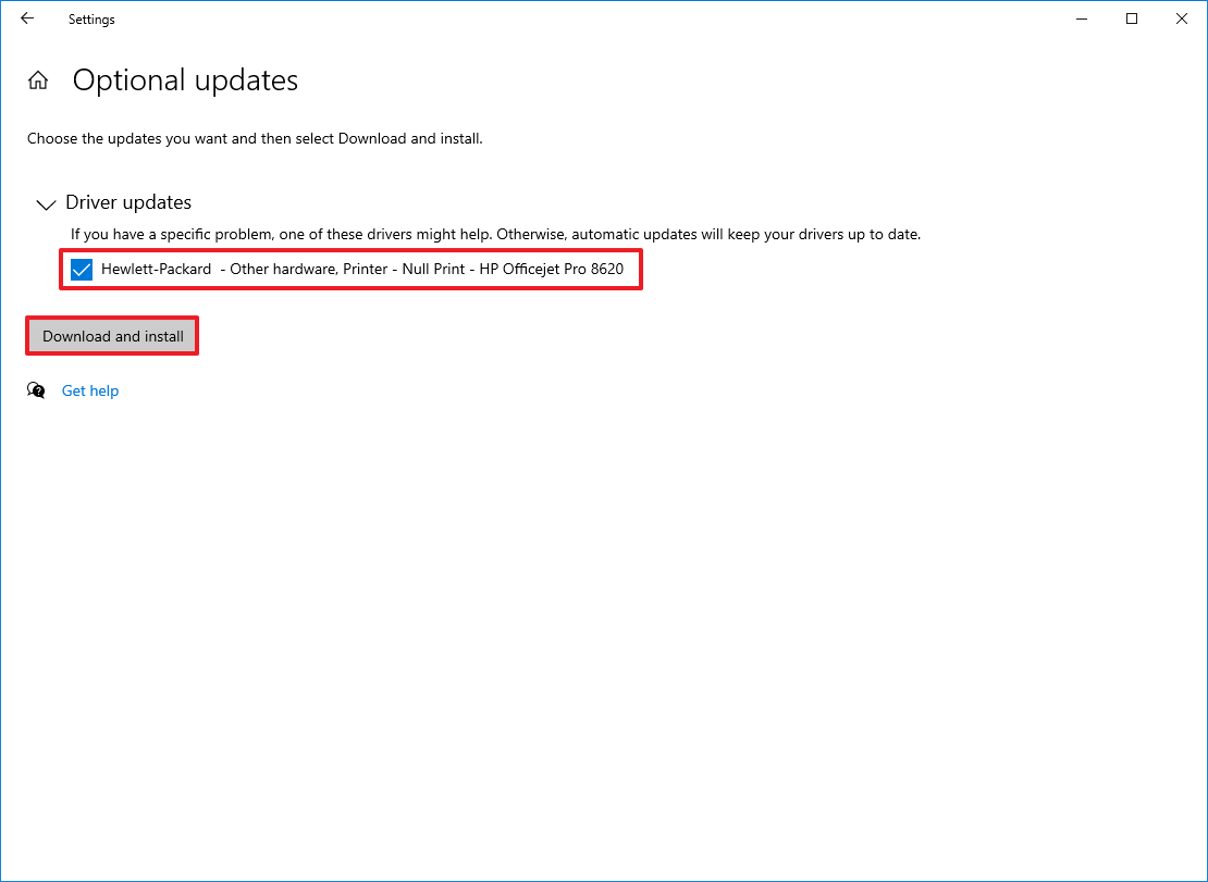 Windows 10 sürücü güncellemelerini indirme