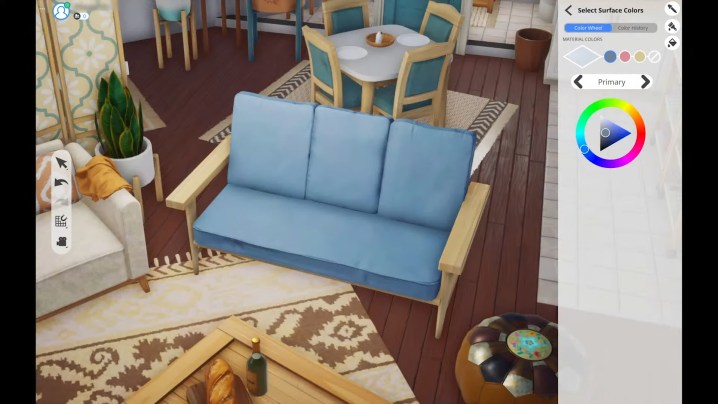 The Sims 5'te bir kanepe.