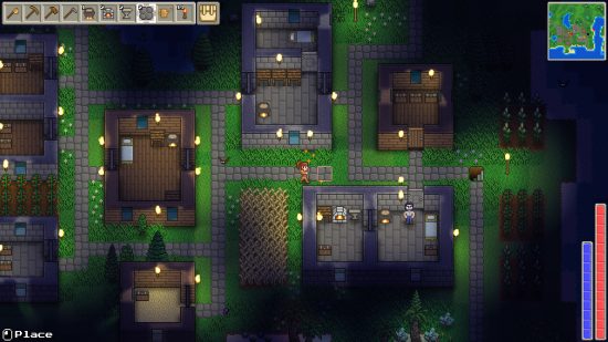 Delverium - Geceleri meşalelerle aydınlatılan, birçok binanın taş yollarla birbirine bağlandığı küçük bir kasaba.