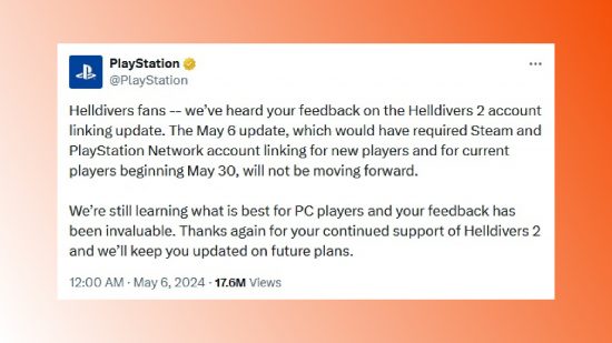 Helldivers 2, PSN’deki geri dönüş sonrasında olumlu eleştiriler aldı