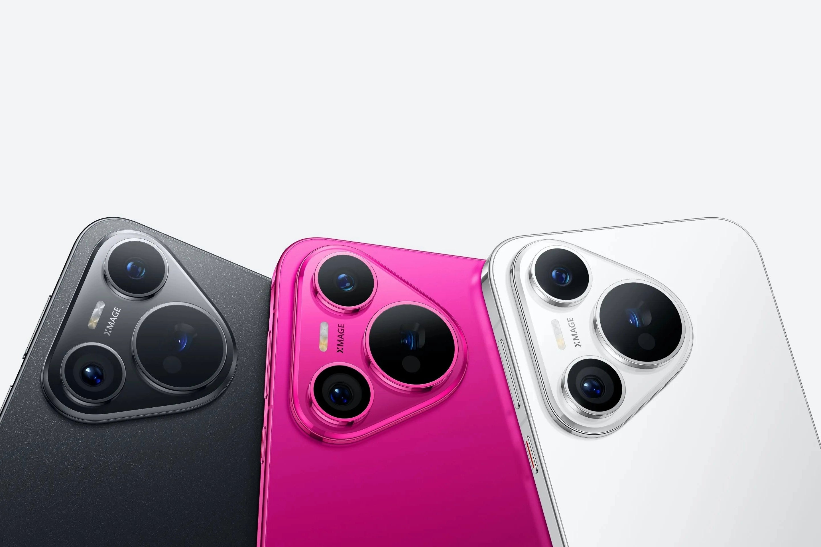 Siyah, Pembe ve Beyaz Pura 70 (Resim Kredisi – Huawei) - Huawei'nin kamera merkezli Pura 70 serisi dünyaya açılıyor